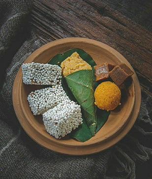 Traditional sweets served on a platter